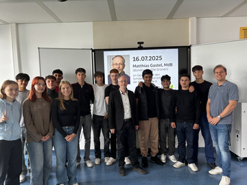 Ehemaliger Schüler, heutiger Bundestagsabgeordneter: Matthias Gastel zurück an der Realschule Bonlanden