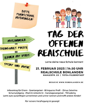 Tag der offenen Tür – Realschule Bonlanden
